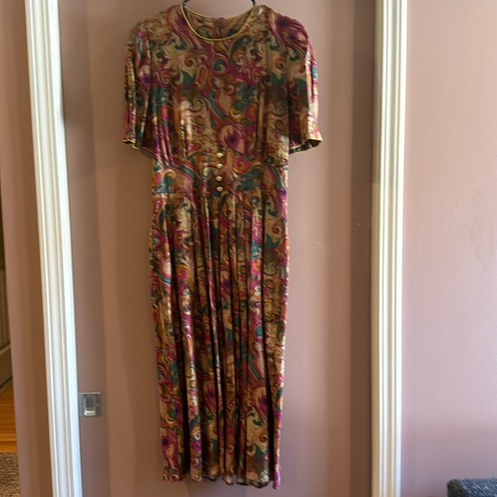 Fall Jewel Colors Handmade Dress